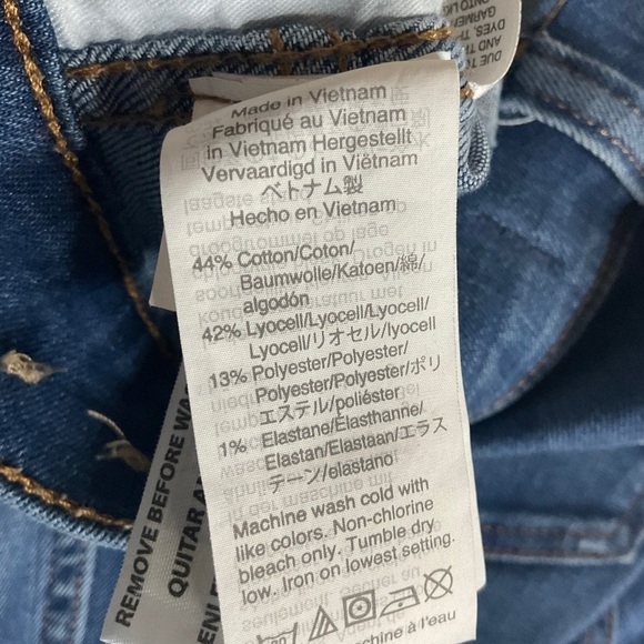 Madewell Stovepipe High Rise Straight Leg Stretch Jeans Cropped Sz 25 - Picture 12 of 12